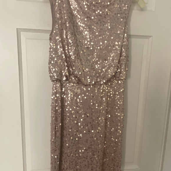 David’s bridal gold sequin formal dress. EUC Worn once.  XS. - Picture 7 of 10